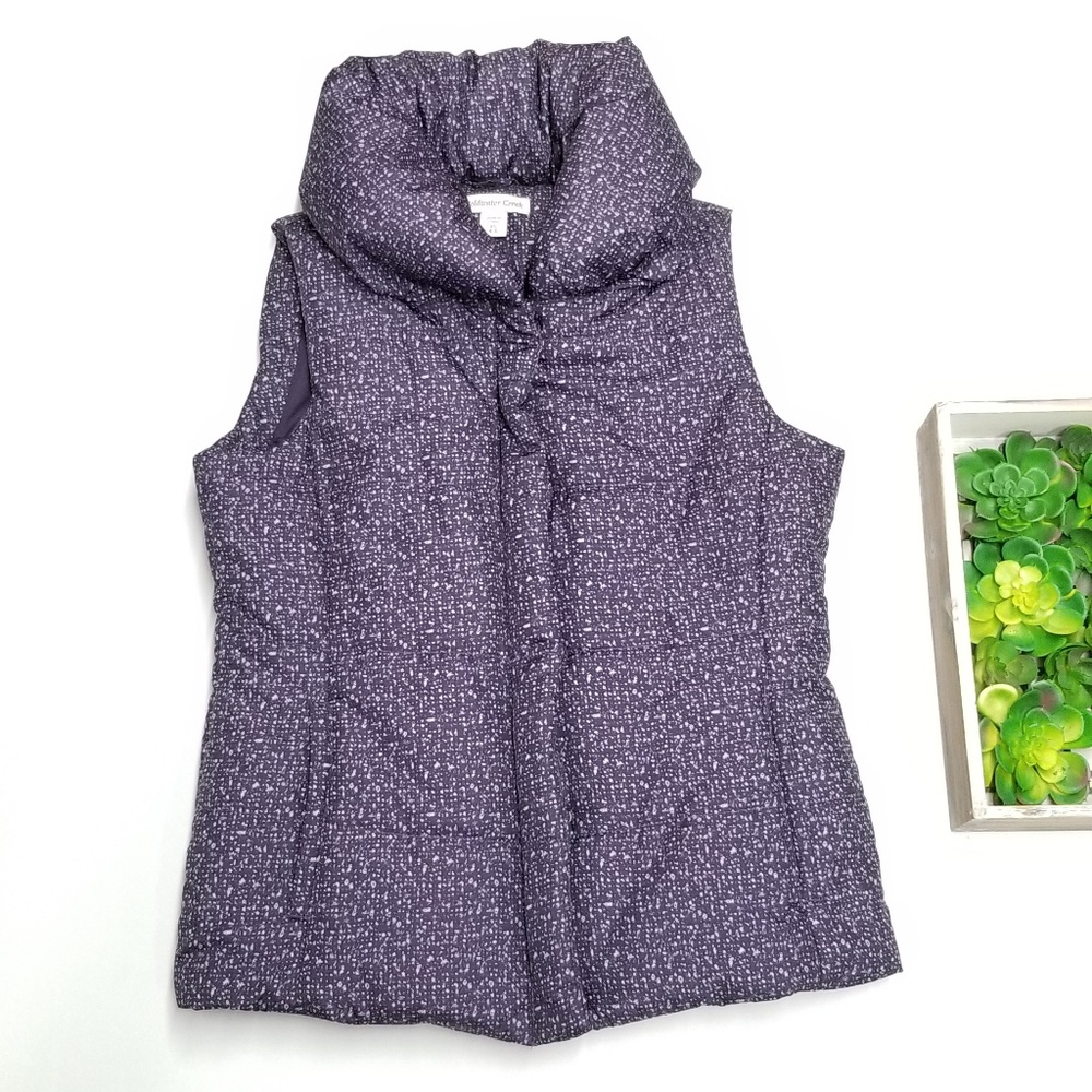 Coldwater Creek Purple Puffer Vest